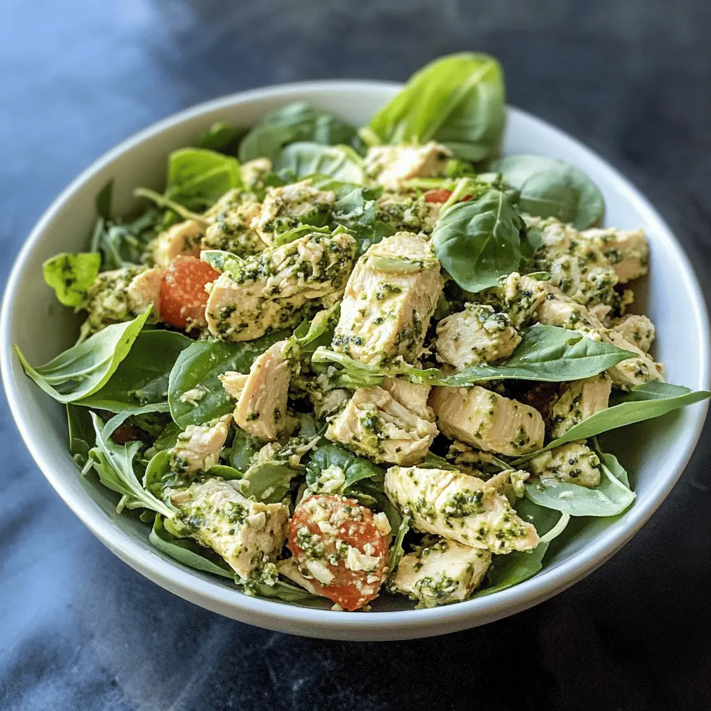 Easy Pesto Chicken Salad Recipe for Meal Prep