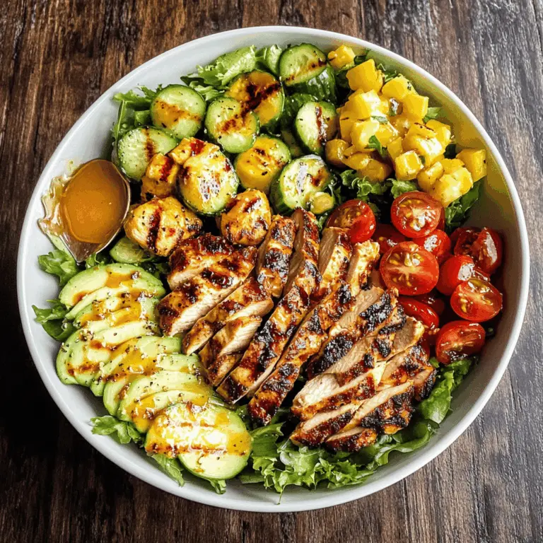 Easy Grilled Chicken Cobb Salad With Honey Dijon