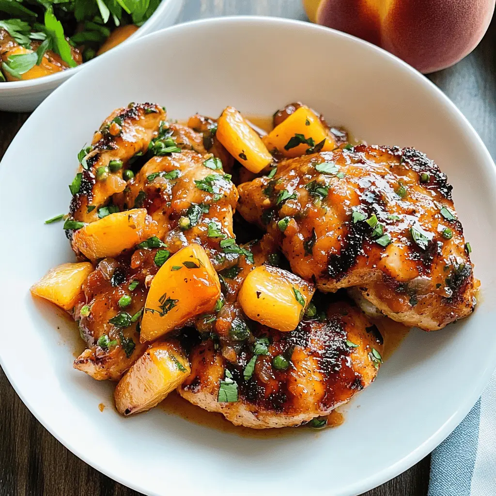 Easy Peach Salsa Chicken Recipe