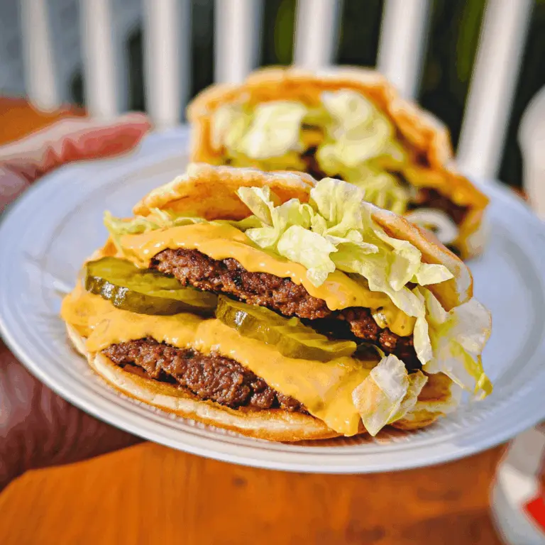 Easy Keto Big Mac Smash Burgers Recipe
