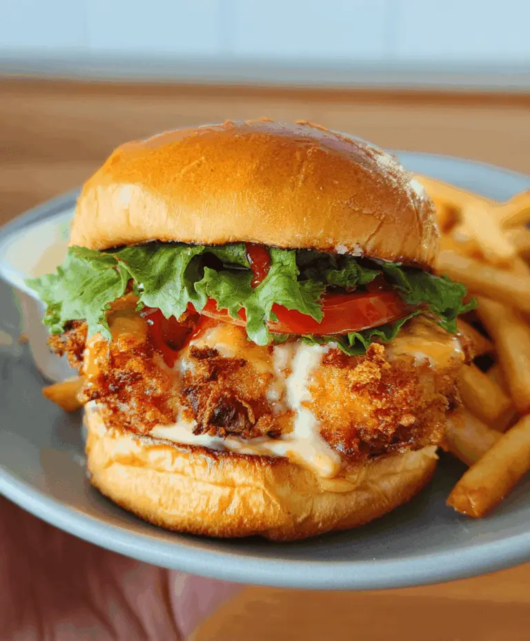 Crispy Fried Shrimp Burger Recipe