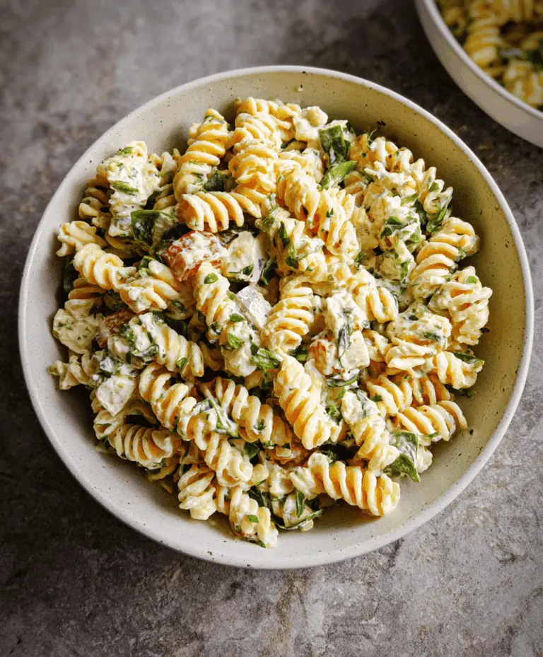 Easy Creamy Pasta Salad Recipe