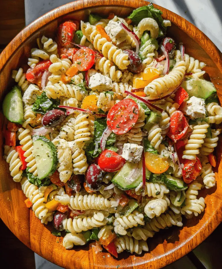 Easy and Fresh Pasta Salad Recipe