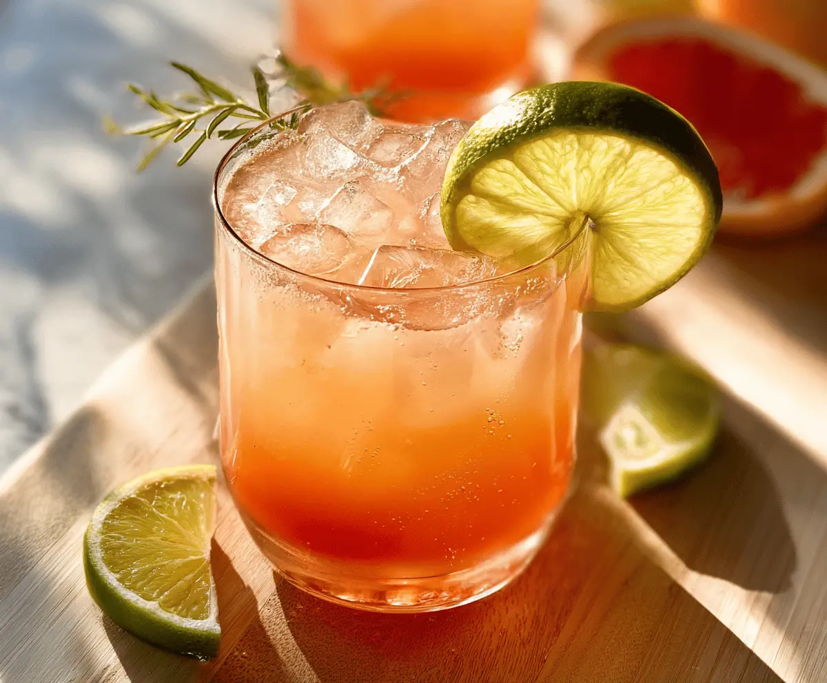 Easy Refreshing Paloma Cocktail Recipe