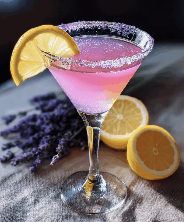 Easy Lavender Lemon Drop Martini Recipe