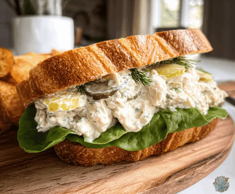 Easy Dill Pickle Chicken Salad Sandwich Recipe