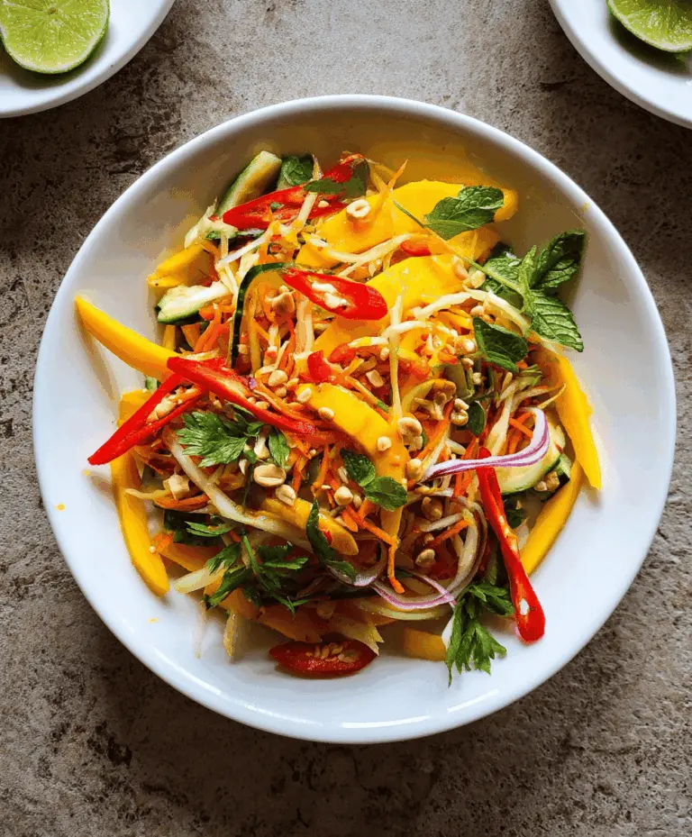Easy Sweet and Spicy Thai Mango Salad Recipe