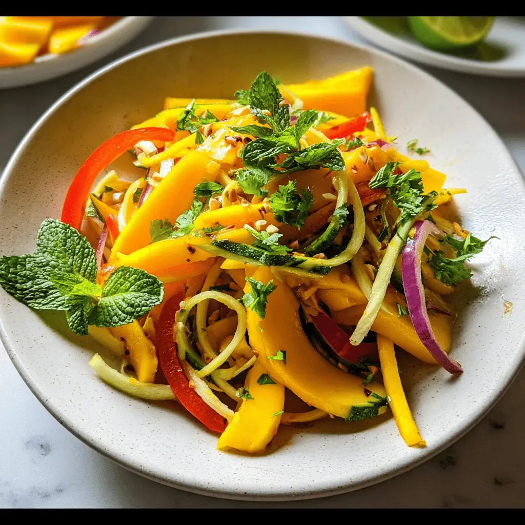 Easy Sweet and Spicy Thai Mango Salad Recipe