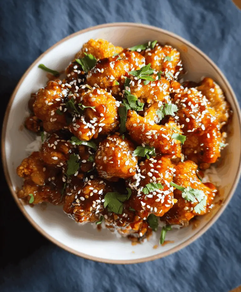 Easy Sticky Sesame Cauliflower Recipe