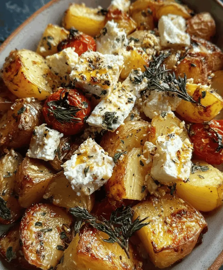 Easy Baked Feta Potatoes with Crispy Edges