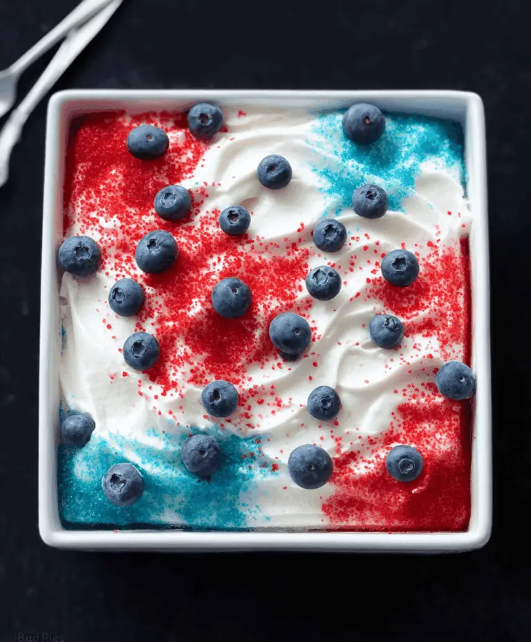 Easy Red White and Blue Poke Cake Recipe