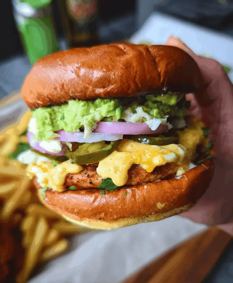 Easy Jalapeño Pepper Jack Chicken Burger Recipe