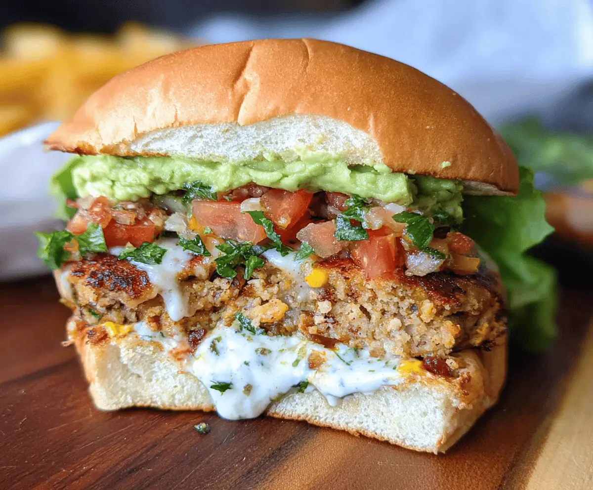 Easy Jalapeño Pepper Jack Chicken Burger Recipe