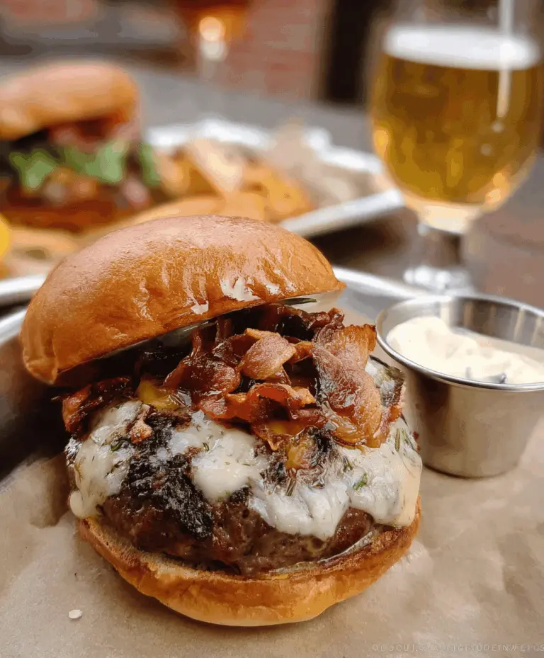 Easy Irish Pub Burger Recipe for Cozy Nights