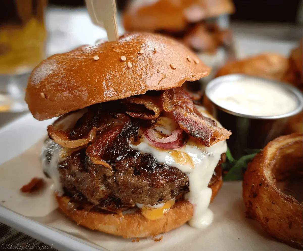 Easy Irish Pub Burger Recipe for Cozy Nights