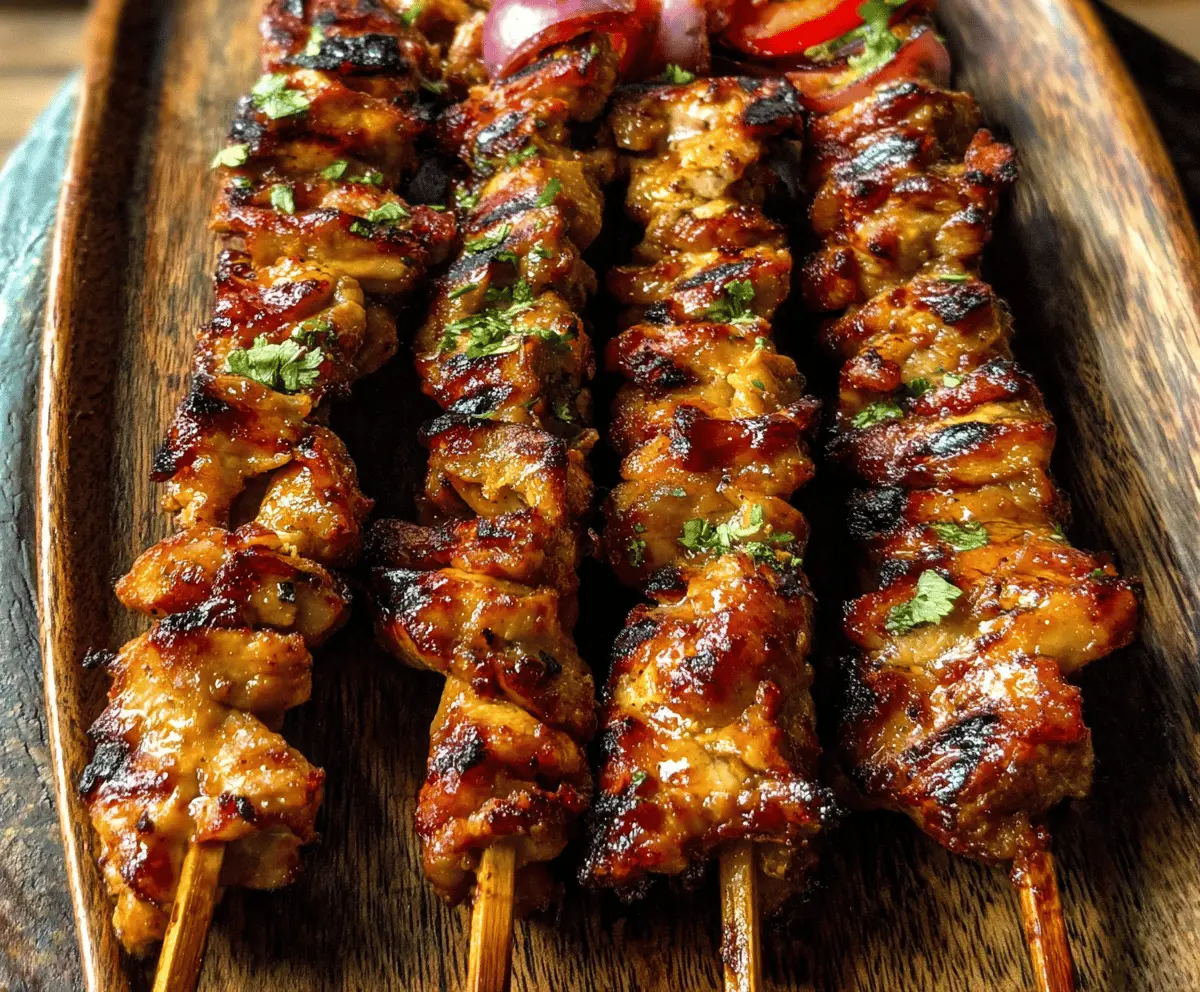 Easy Grilled Thai Chicken Skewers Recipe