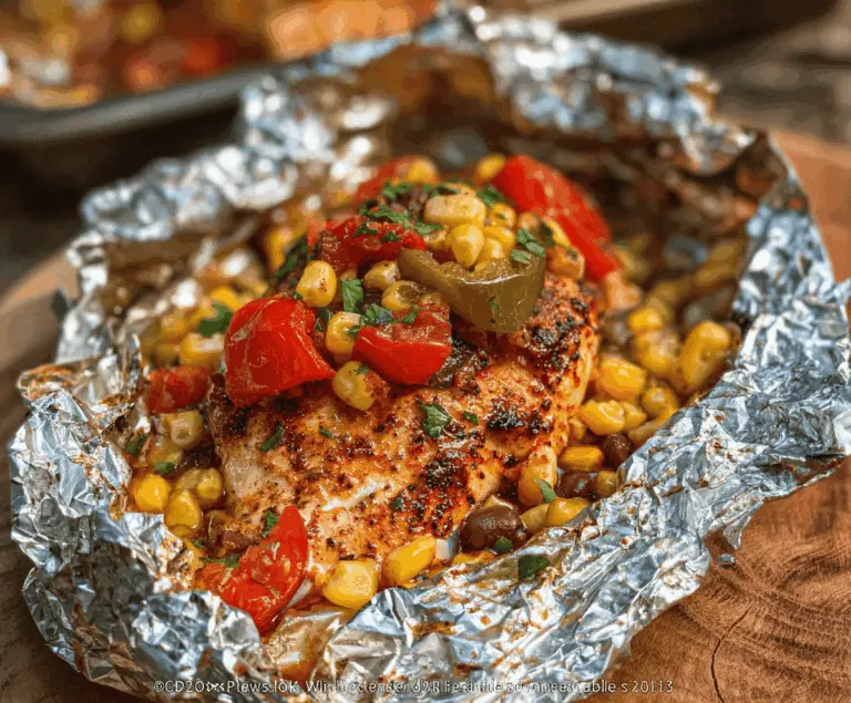 Easy Santa Fe Chicken Foil Packets Recipe