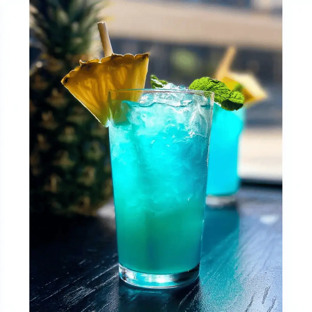 Refreshing Blue Hawaiian Mocktail Recipe