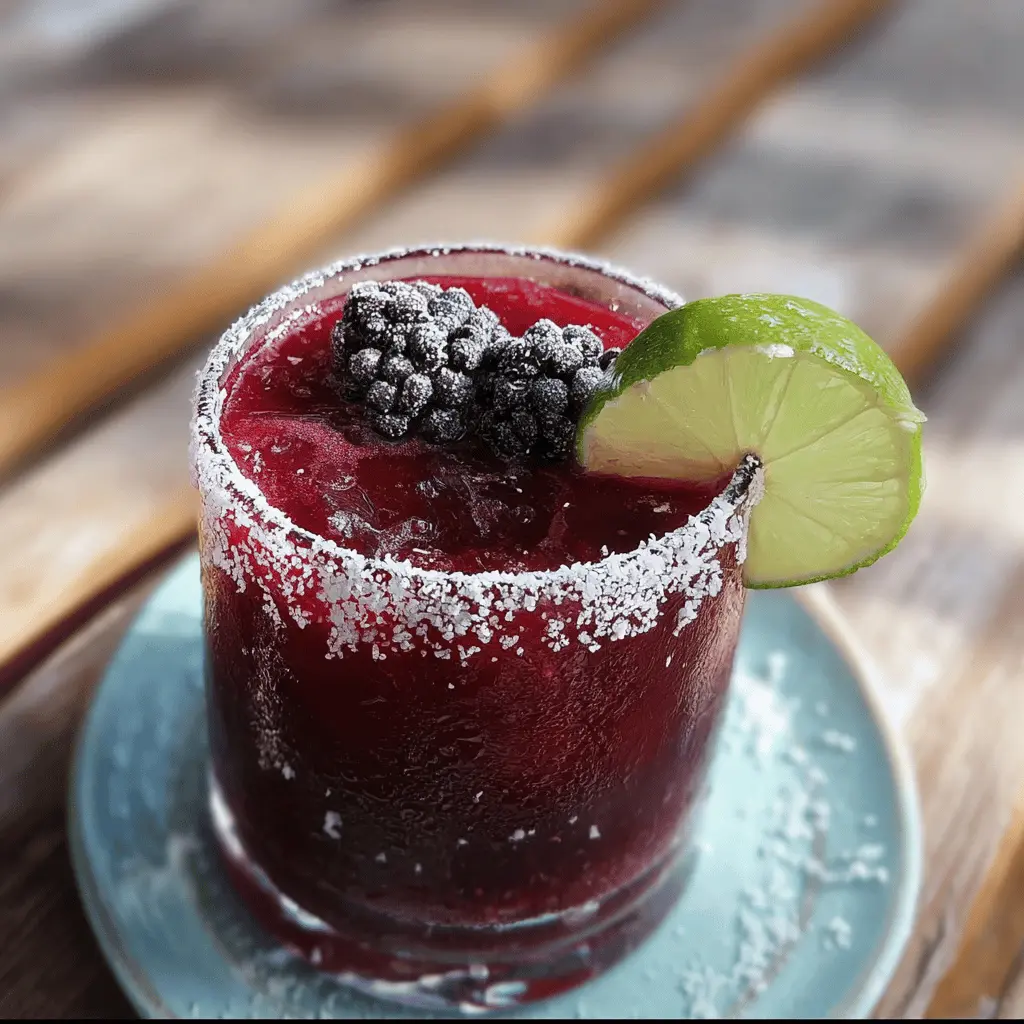 Refreshing Frozen Blackberry Margarita Recipe