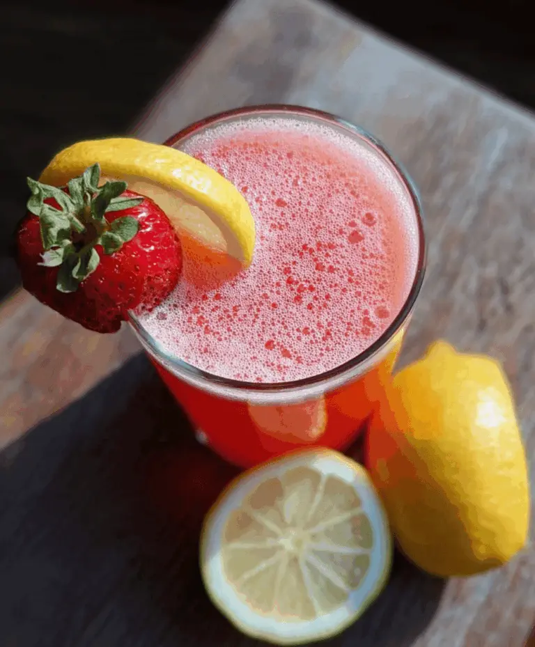 Refreshing Strawberry Lemonade Whiskey Sour Recipe