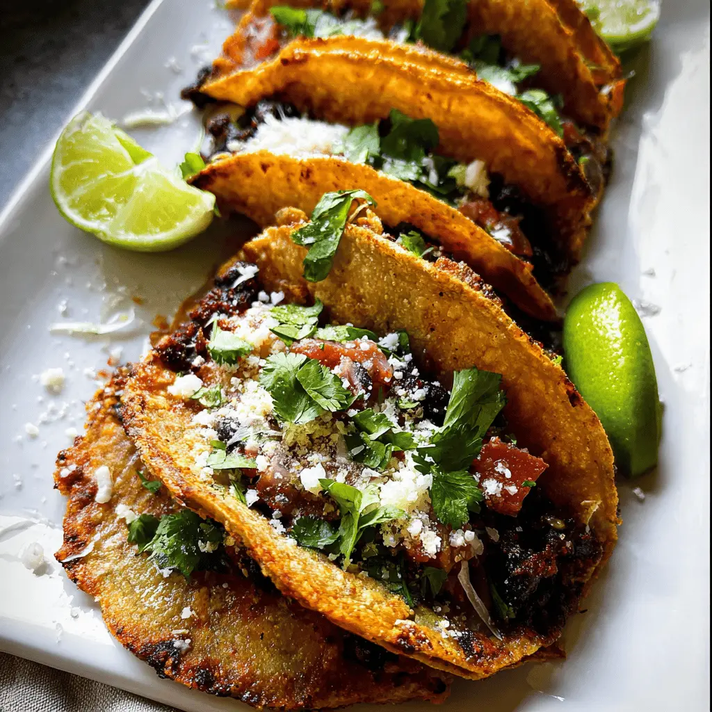 Crispy Black Bean Tacos Easy and Healthy