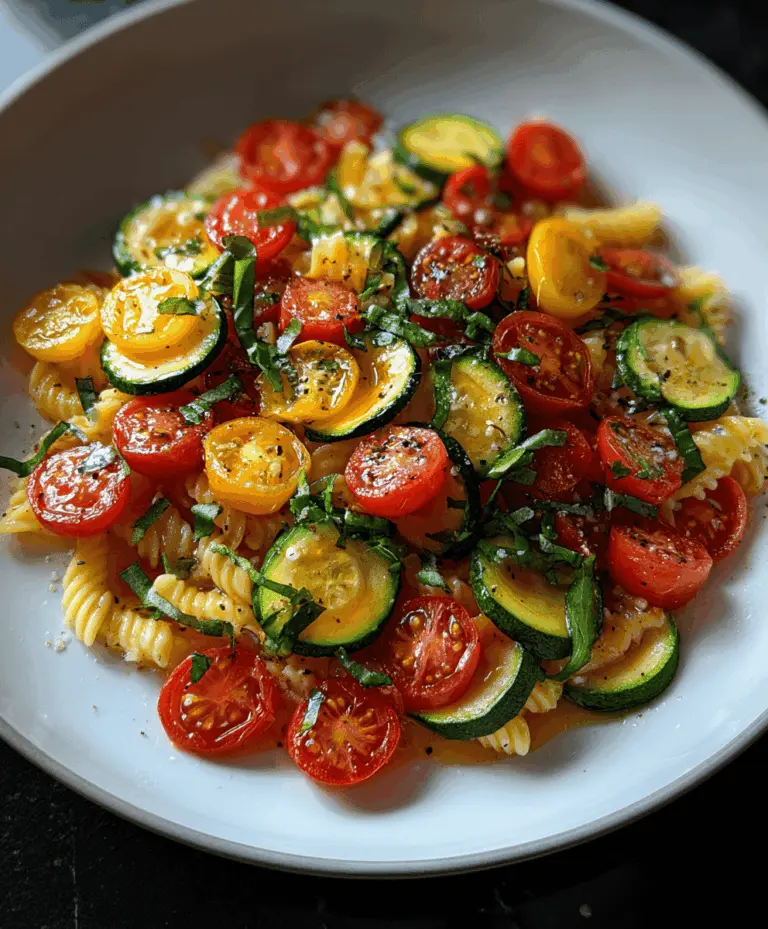 Easy Tomato Zucchini Pasta Recipe