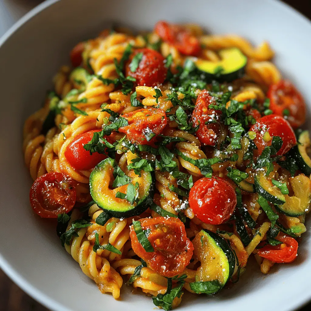 Easy Tomato Zucchini Pasta Recipe