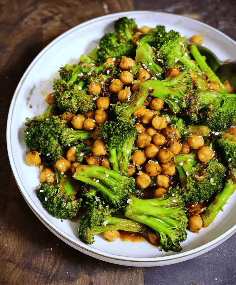 Easy Garlic Broccoli Stir Fry With Chickpeas