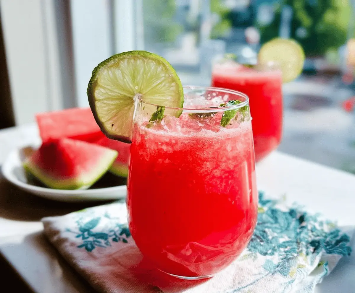 Refreshing Watermelon Agua Fresca Recipe