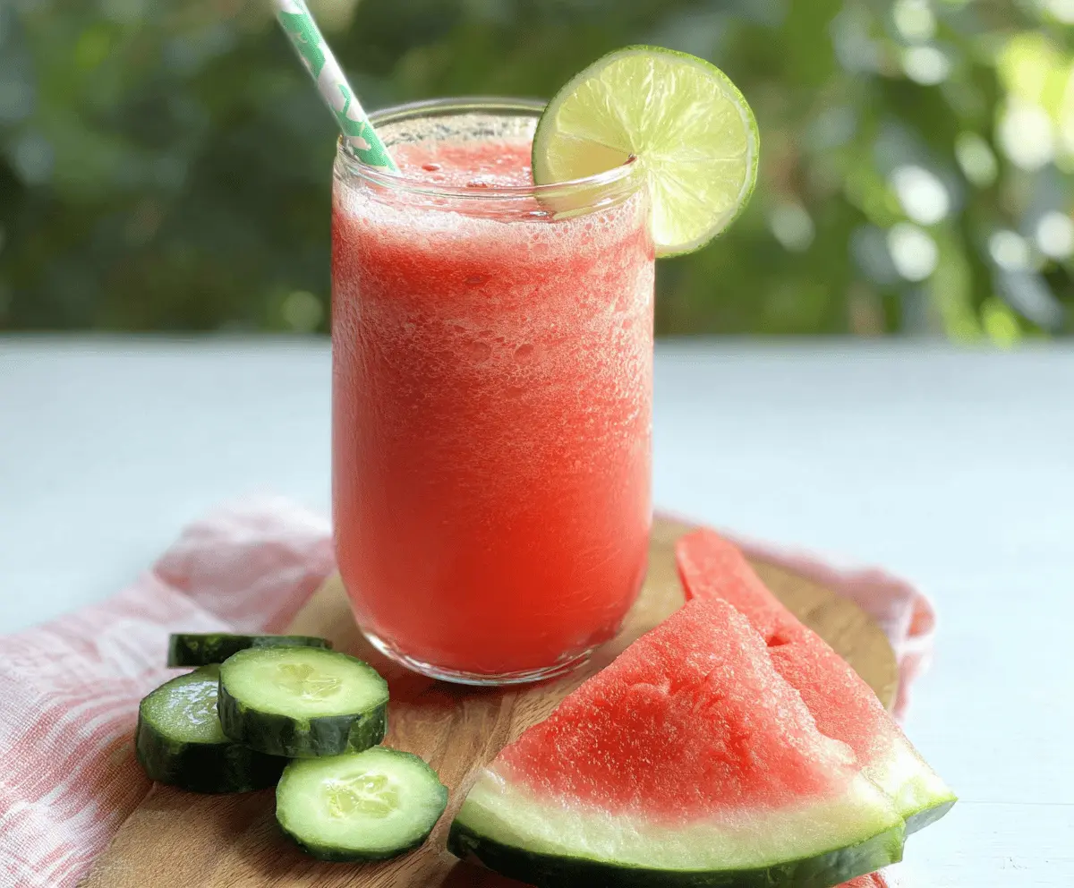 Refreshing Cucumber Watermelon Smoothie Recipe