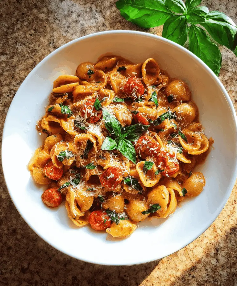 Creamy Basil Tomato Pasta Recipe