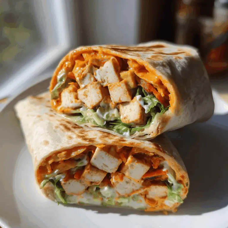 Easy Spicy Buffalo Tofu Wrap Recipe