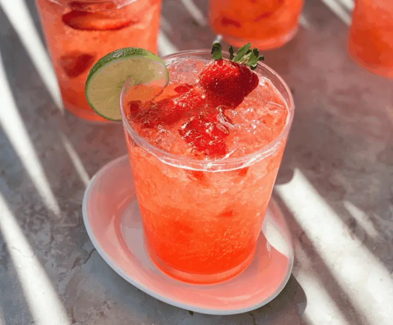 Refreshing Strawberry Tequila Soda Recipe