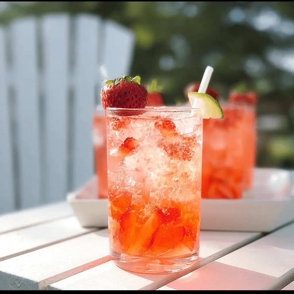 Refreshing Strawberry Tequila Soda Recipe