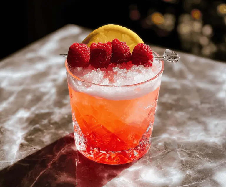 Easy Raspberry Vodka Sour Cocktail Recipe