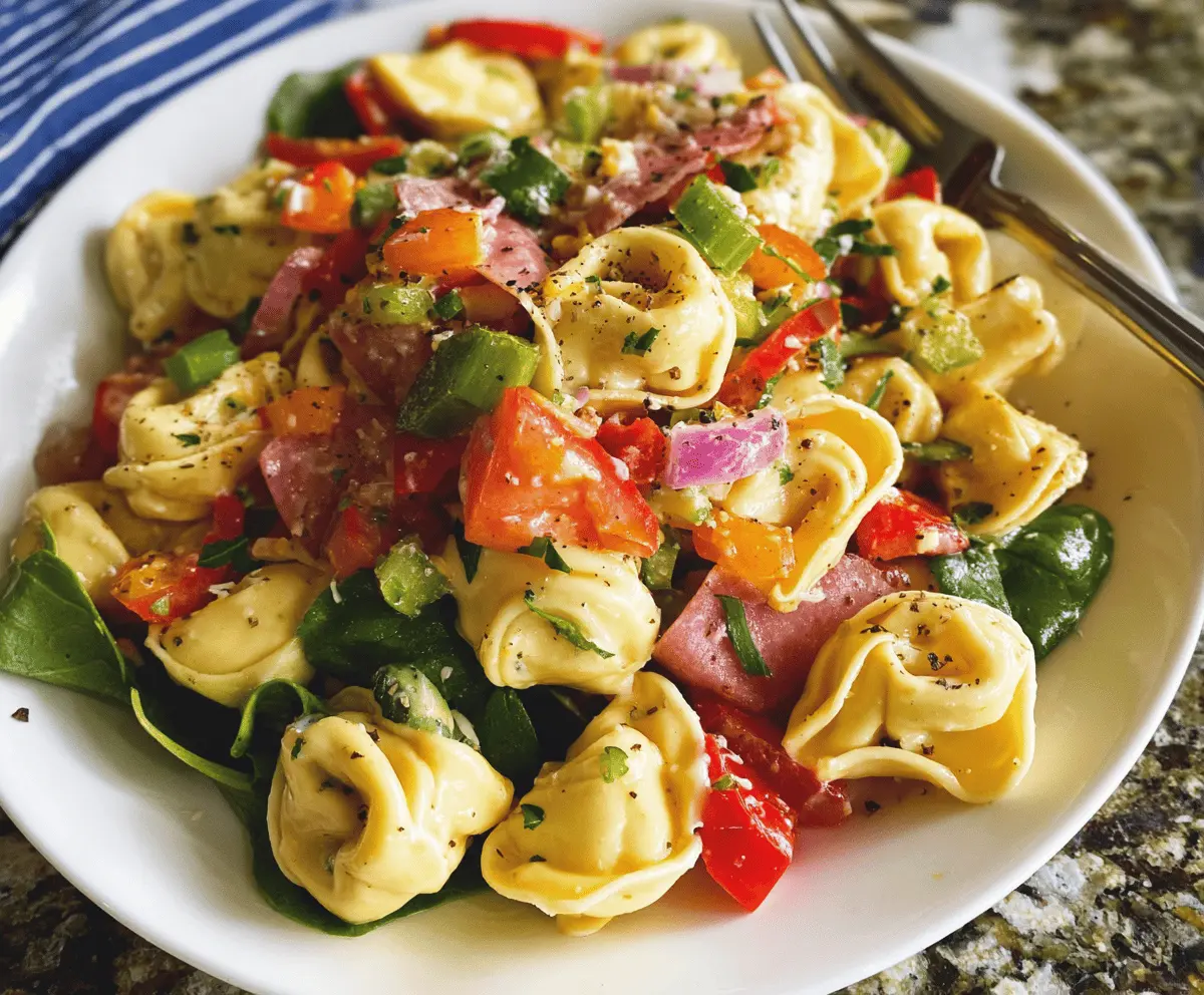 Easy Italian Tortellini Salad Recipe
