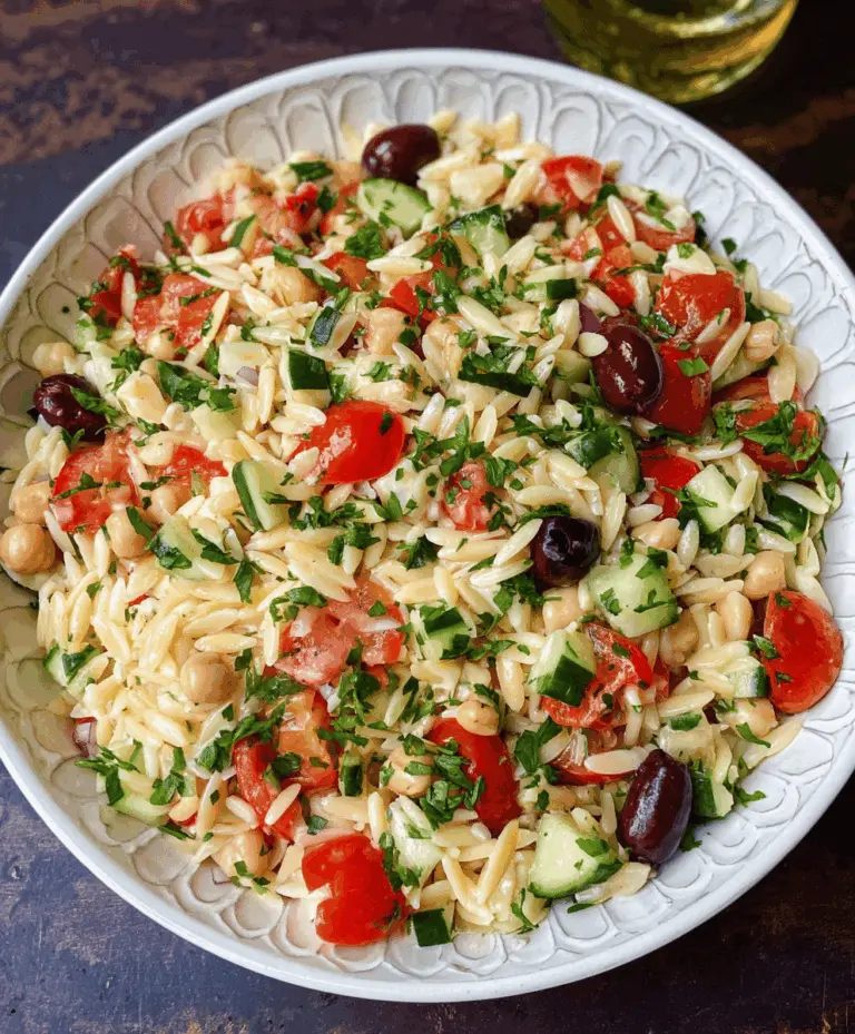 Easy Orzo Pasta Salad Recipe for Quick Meals