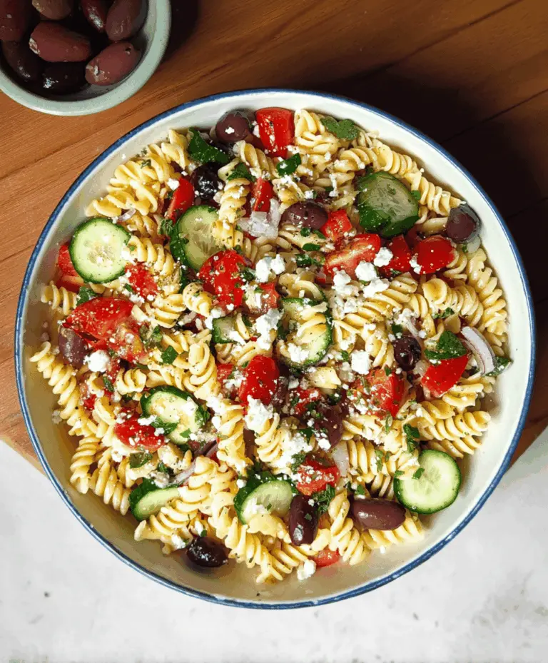 Easy Mediterranean Pasta Salad Recipe