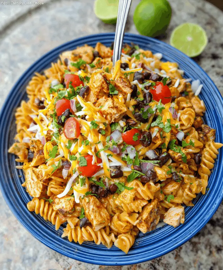 Easy Zesty Chicken Enchilada Pasta Salad Recipe