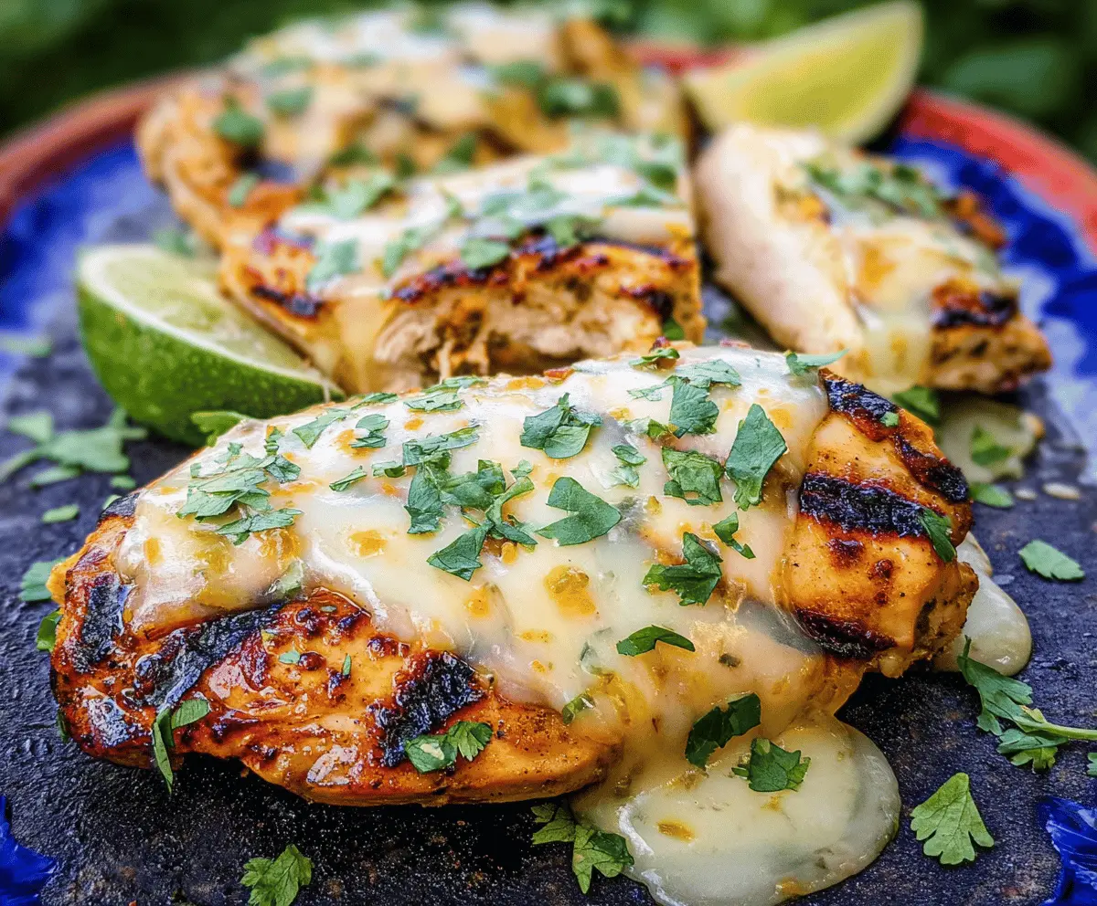 Cheesy Grilled Salsa Verde Chicken Recipe