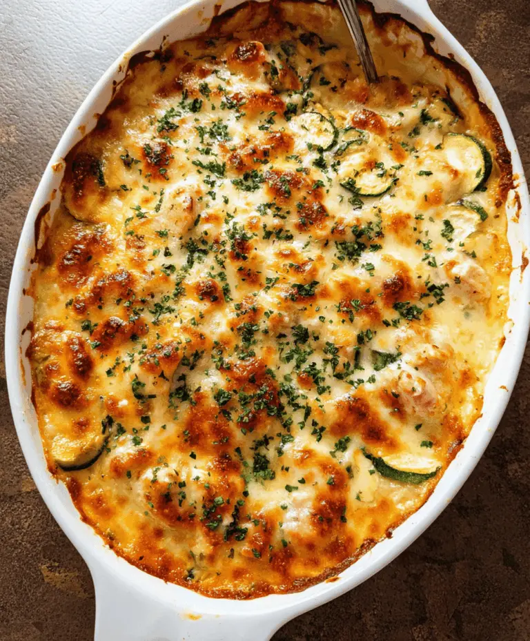 Easy Baked Chicken and Zucchini Casserole