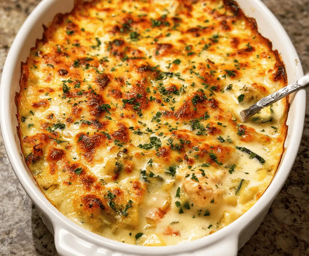 Easy Baked Chicken and Zucchini Casserole