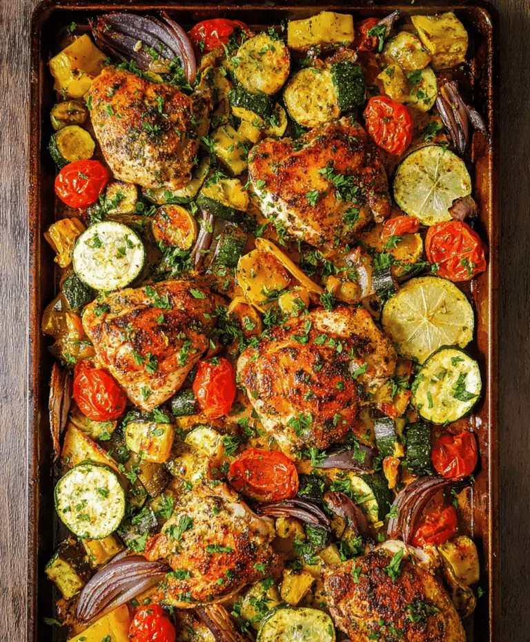 Easy Sheet Pan Mediterranean Chicken and Zucchini
