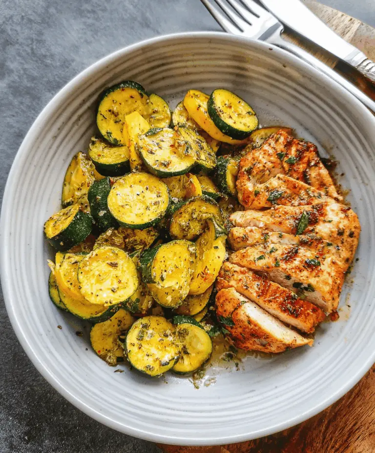 Easy Asado Chicken with Sauteed Lemon Zucchini