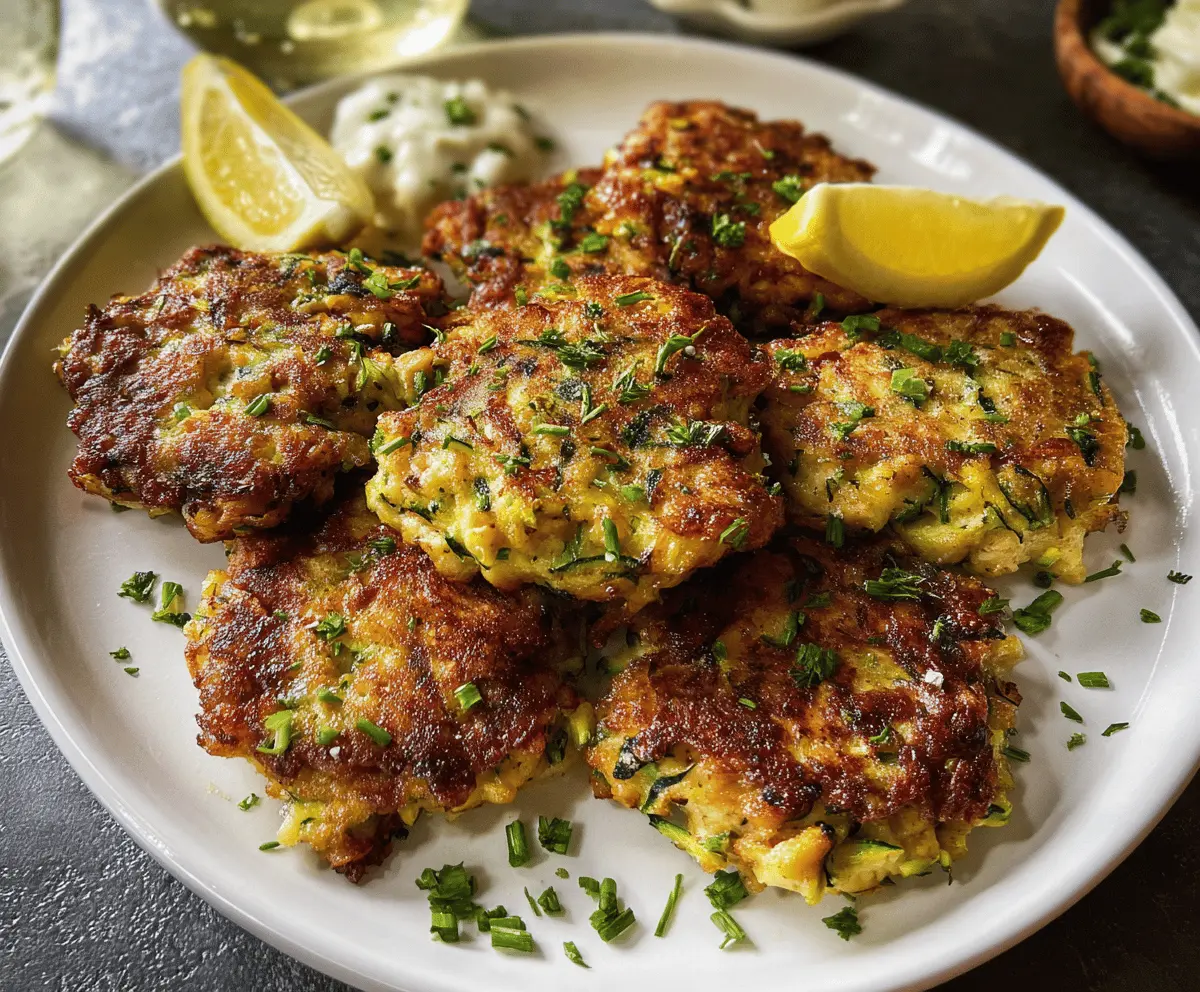 Healthy Chicken Zucchini Fritters Recipe