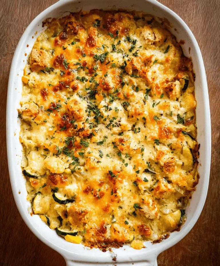 Easy Chicken Zucchini Casserole Recipe