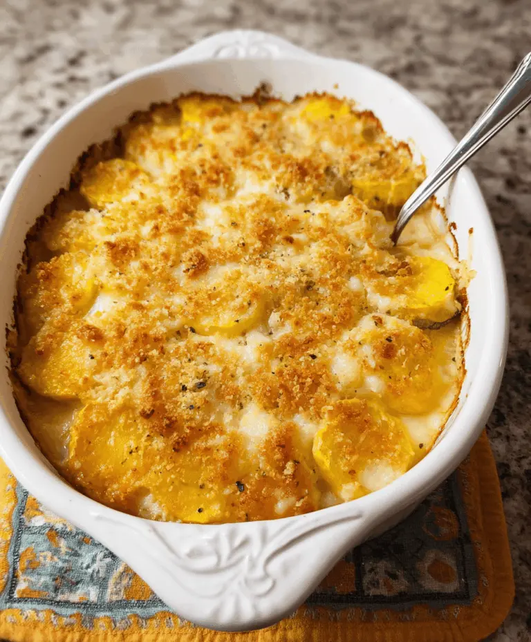 Creamy Yellow Squash Casserole Recipe