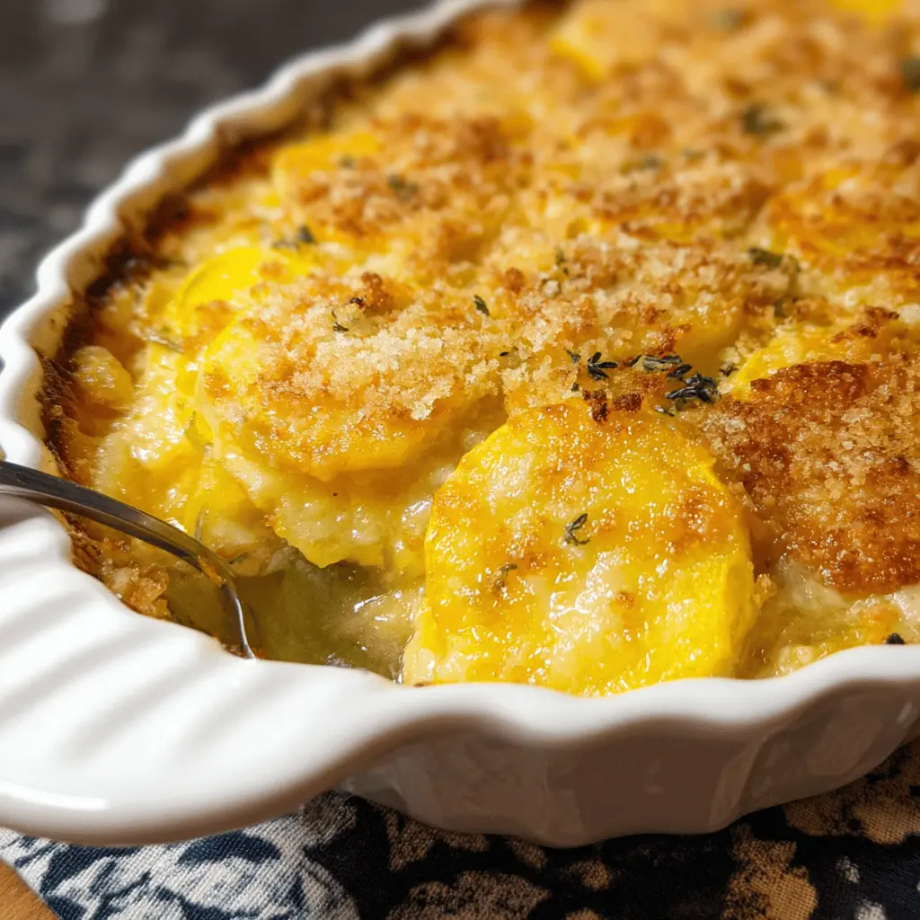Creamy Yellow Squash Casserole Recipe