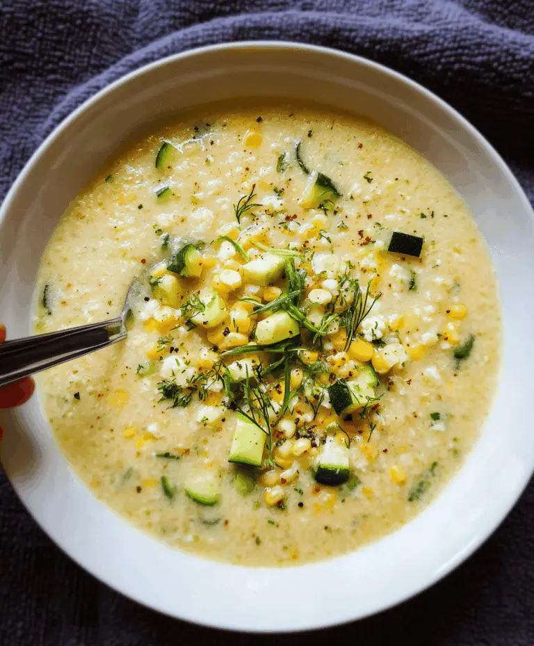 Creamy Summer Corn and Zucchini Chowder Recipe
