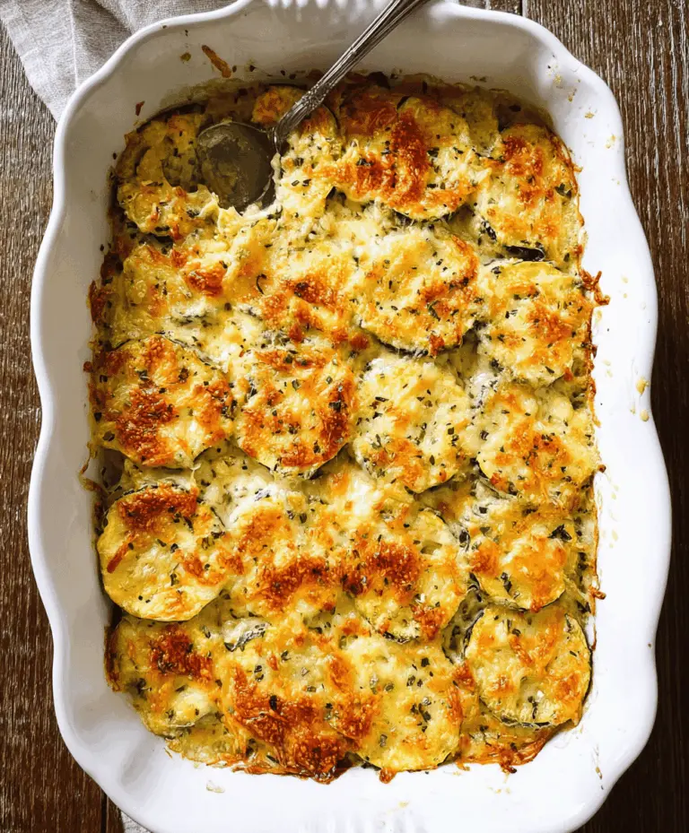 Easy Cheesy Zucchini Squash Casserole Recipe